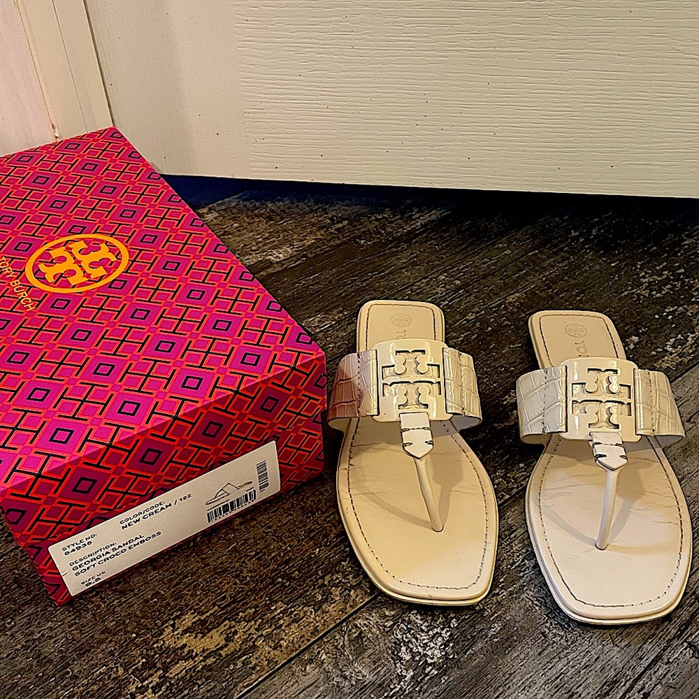 Tory Burch Cream Sandals